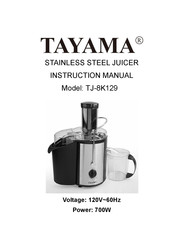 Tayama TJ-8K129 Instruction Manual