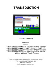 Transduction TR-LCD1900W-RM User Manual