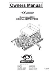 Duncan Renovator AS4000 Owner's Manual