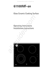 AEG 61100MF-an Operating Instructions & Installation Instructions