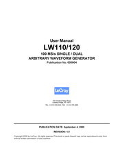 LeCroy LW120 User Manual