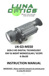 LUNA OPTICS LN-G3-MS50 Instruction Manual