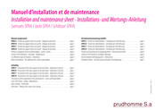 prudhomme SPX4-K Installation And Maintenance Sheet