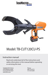 Ilsco TASKMASTER TB-CUT120CU-PS Instruction Manual