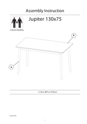 Ilva Jupiter 130x75 Assembly Instruction Manual