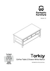 fantastic furniture Toronto Hall Table 2 Drawer Manual