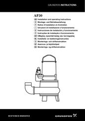 Grundfos AP30 Installation And Operating Instructions Manual