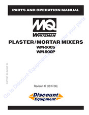 MQ Whiteman WM-900P Parts And Operation Manual
