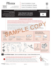 Pfister Venturi 8P8-WS-VNS Quick Installation Manual