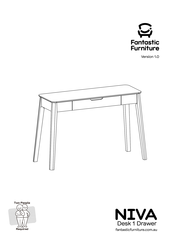 fantastic furniture NIVA Desk 1 Drawer Manual