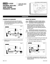 U-Line KIHLBERG JK35-590 Manual
