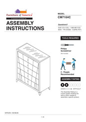 Furniture of America CM7164C Assembly Instructions Manual
