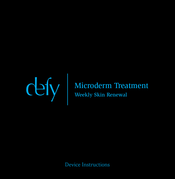 Defy microderm treatment Instructions Manual