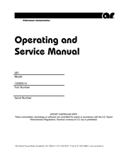 AR 681 Operating And Service Manual