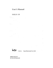 Saga SAGA1-D User Manual