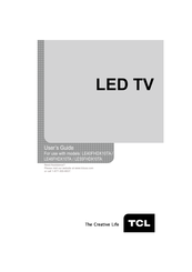 TCL LE40FHDX10TA User Manual