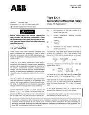 ABB SA-1 Instruction Leaflet