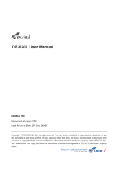 Duali DE-620L User Manual