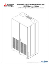Mitsubishi Electric UBC75 Installation, Operation & Maintenance Manual