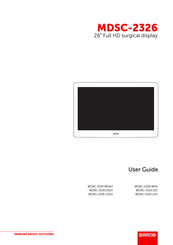 Barco MDSC-2326 LEDH User Manual
