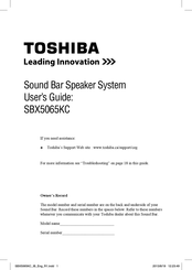 Toshiba SBX5065KC User Manual