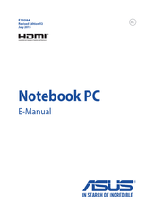 Asus E10584 E-Manual