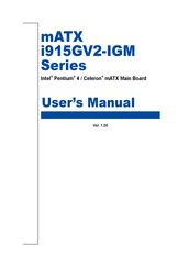 Advantech mATX i915GV2-IGM Series User Manual