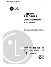 LG RH1999M Owner's Manual