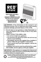 Red Stone MNSD200TBA-RS Owner's Operation And Installation Manual