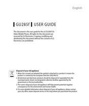 LG GU285f User Manual