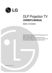 LG RU-44SZ83D Owner's Manual