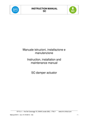 STI SC Instruction, Installation And Maintenance Manual