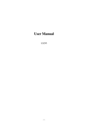LG LX295 User Manual