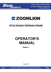 Zoomlion RT35 Operator's Manual