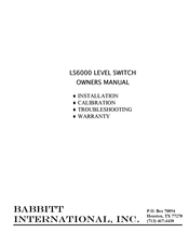 BABBITT LS6000 Owner's Manual