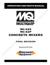 MULTIQUIP MC-62S Operation And Parts Manual