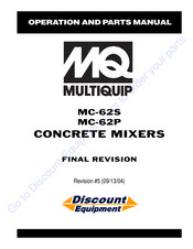 Multiquip MC-62S Operation And Parts Manual