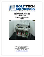 Bolttech-Mannings TP30K-Z-DP Owner's Manual