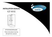 Hidromasajes Estilo GT-0532 Installation Manual