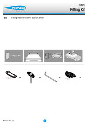 Prorack K835 Fitting Instructions Manual