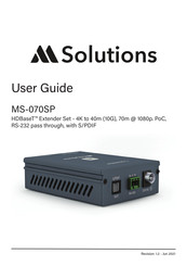 M Solutions HDBaseT MS-070SP User Manual