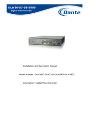 Dante DLW5900 Installation And Operation Manual