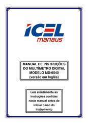 Icel Manaus MD-6540 Manual