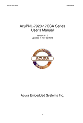 Acura Embedded AcuPNL-7920-15CSA User Manual