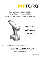 ANLIDAR MYTORQ MYBT-SC0408 Operation And Maintenance Manual