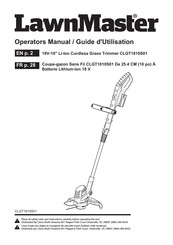 LawnMaster CLGT1810S01 Operator's Manual