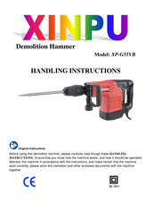 Xinpu XP-G55VB Handling Instructions Manual