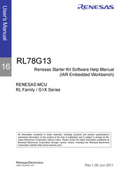 Renesas RL78G13 User Manual