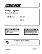Echo HC-231 Operator's Manual