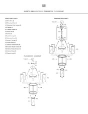 Rh QUENTIN PENDANT Installation Instructions